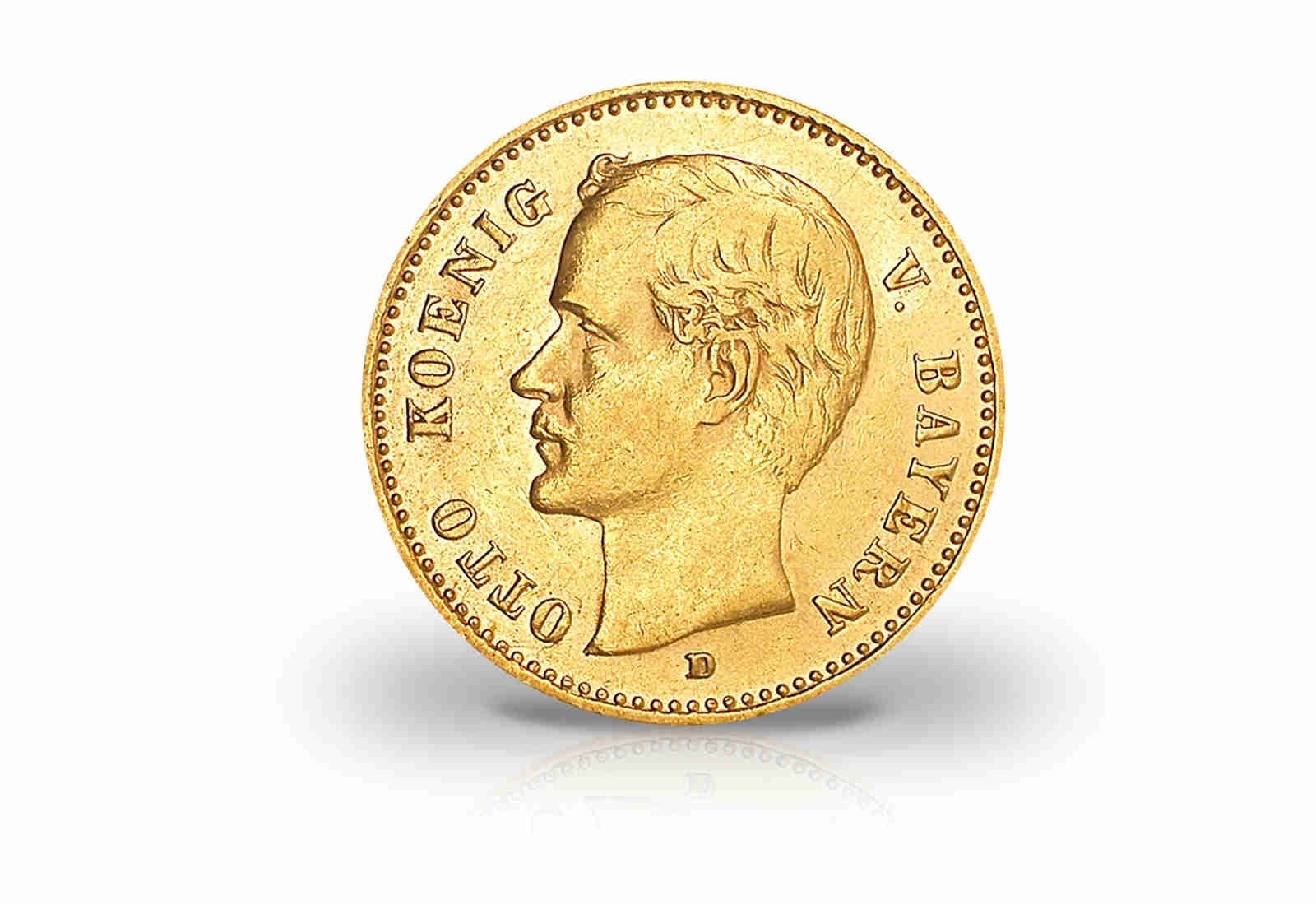 10 Mark Goldmünze 1900-1912 Deutsches Kaiserreich Bayern König Otto Jaeger-Nr. 201