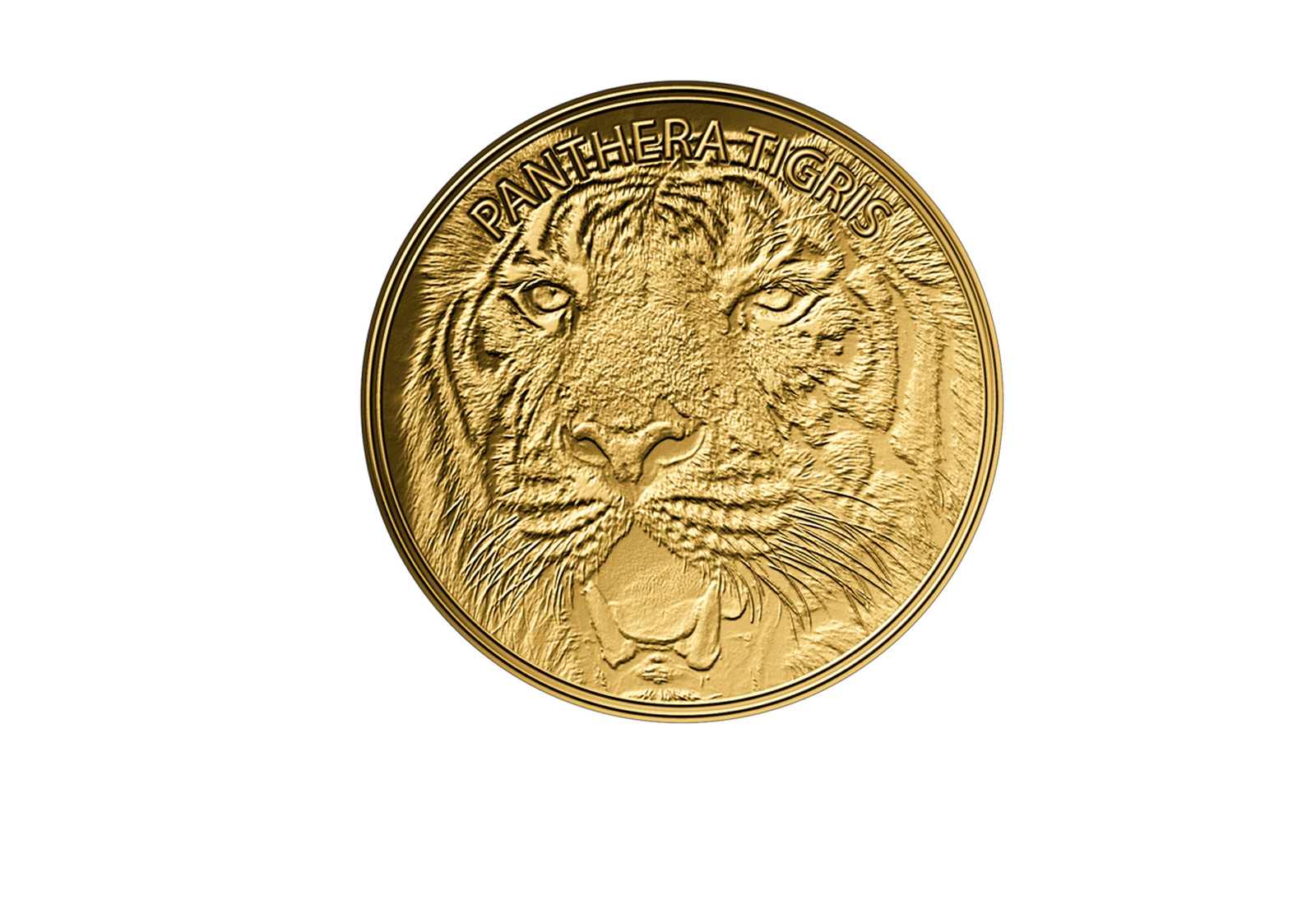 Goldmünze Tiger 999/1000 Gold Geschenk