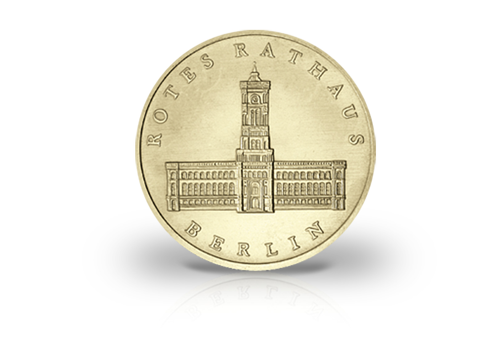 5 Mark Gedenkmünze 1987 DDR Rotes Rathaus in Berlin Jaeger-Nr. 1614