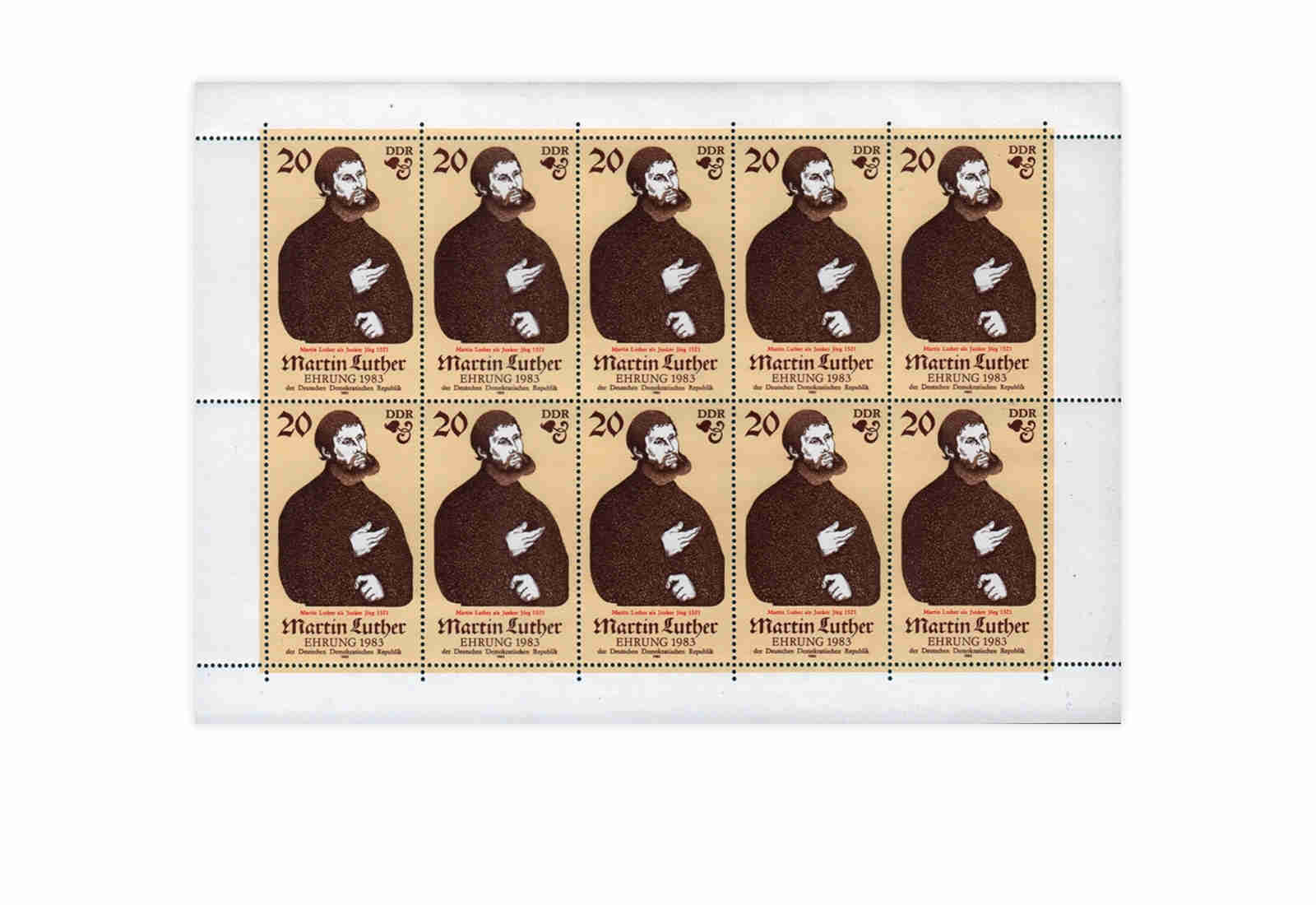 Briefmarken DDR Kleinbogen 1982 Michel-Nr. 2755 gestempelt