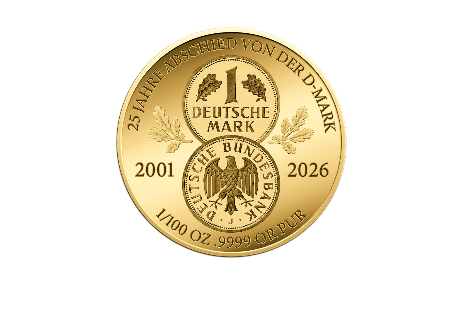 Goldmünze 25 Jahre Abschied Deutsche Mark