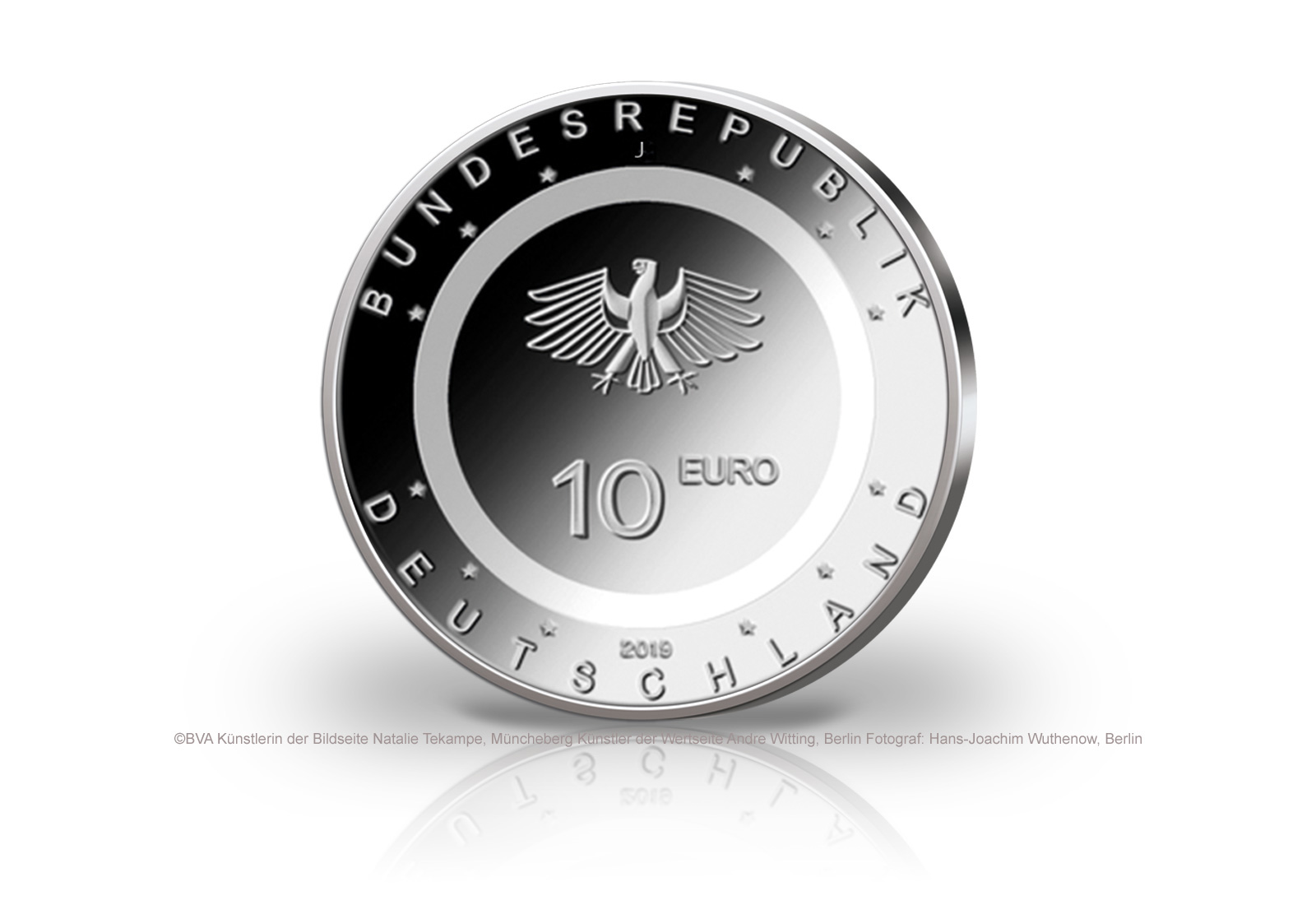 10 Euro 2019 Deutschland In der Luft mit Polymerring st Prägestätte J