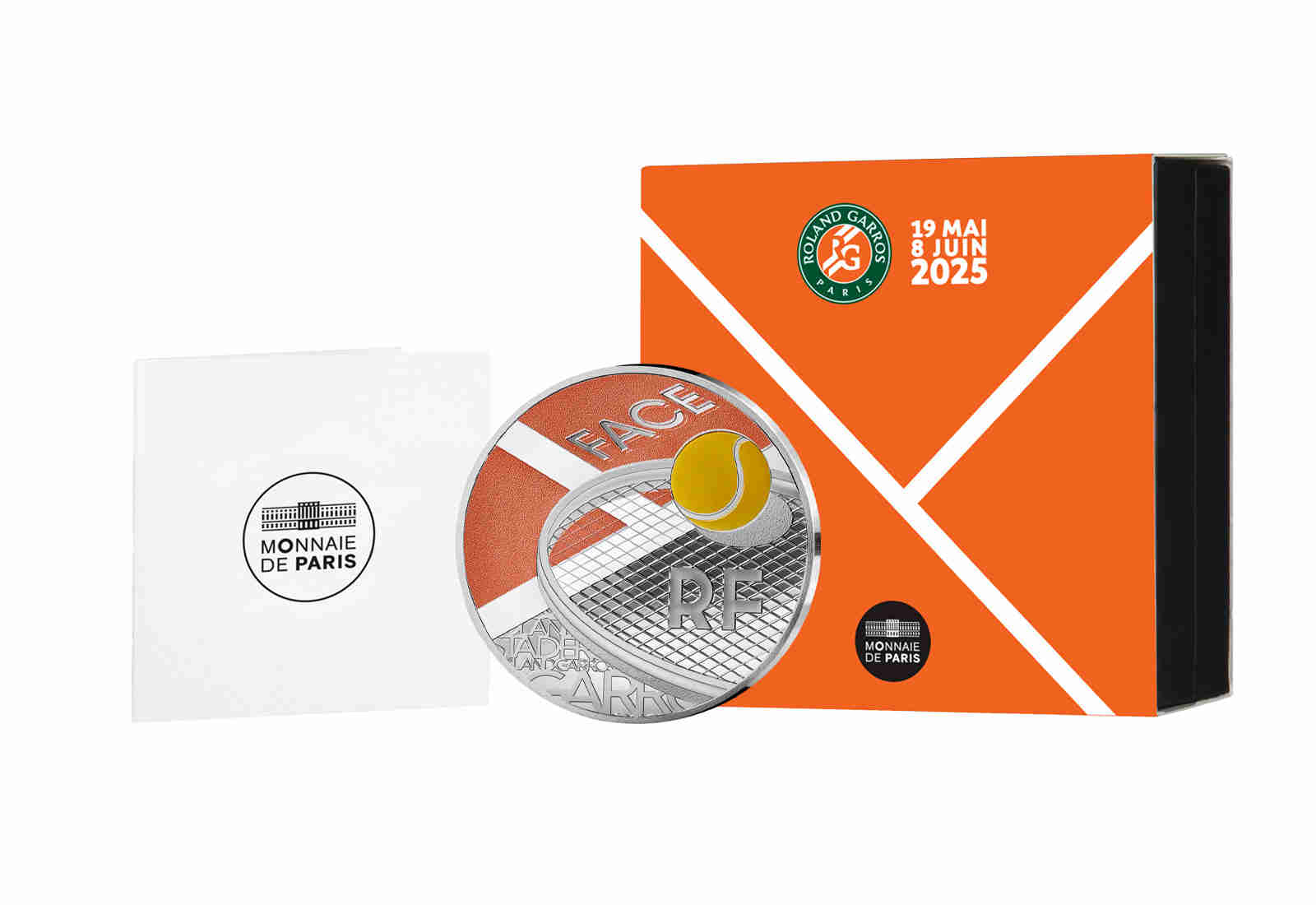 10 Euro Silbermünze 2025 Frankreich Rolland Garros Stadion PP