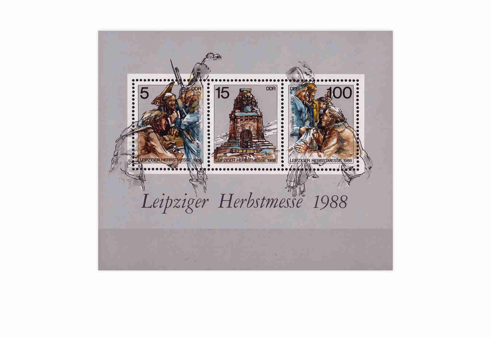 DDR Block 95 Leipziger Herbstmesse 1988 postfrisch