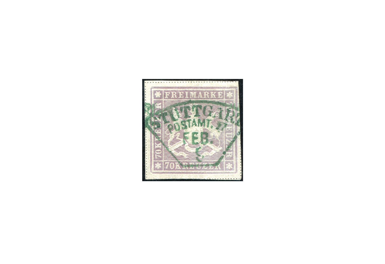 Württemberg Freimarke Wappen von Württemberg 1873 Michel Nr. 42b gp gestempelt