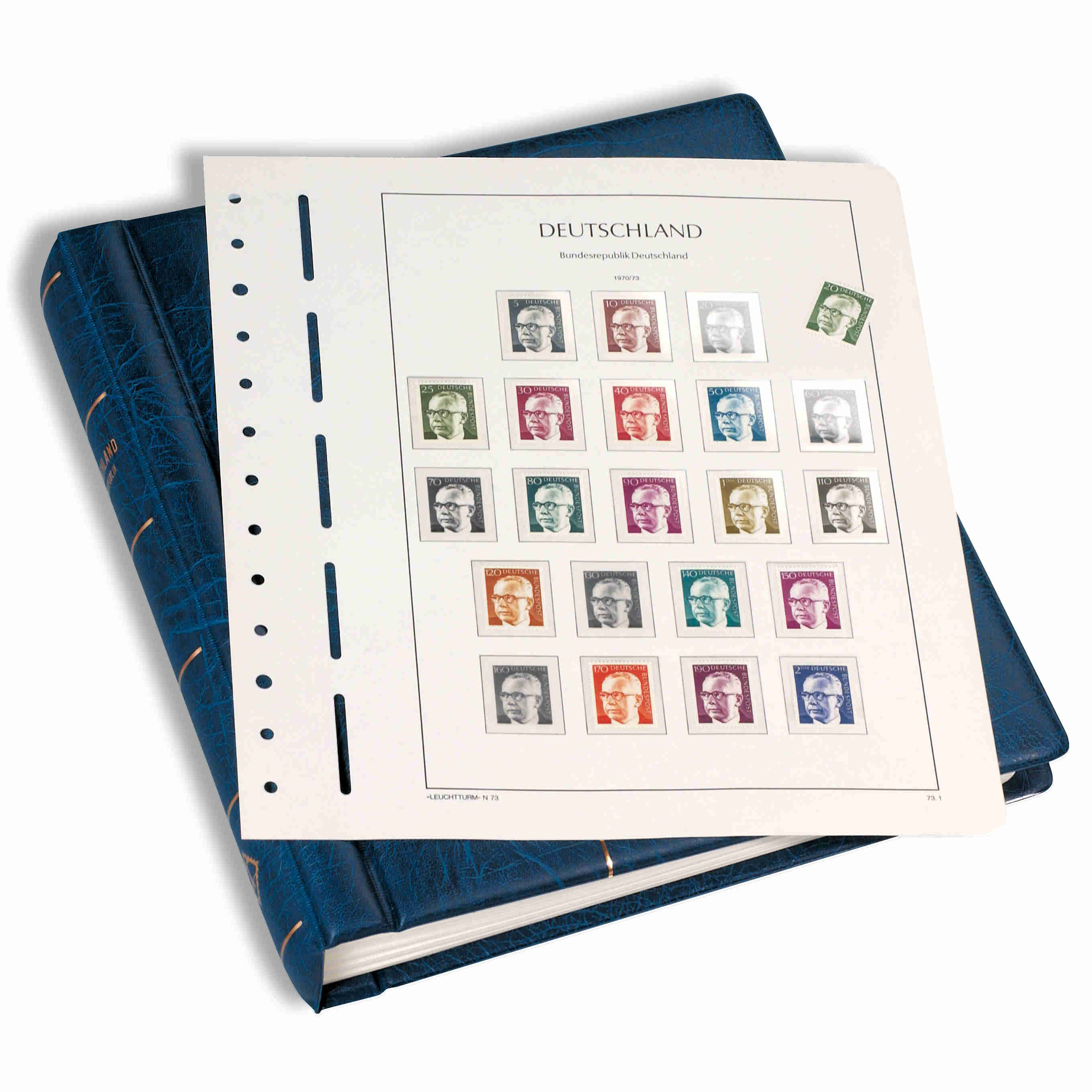 Drehstabbinder Perfect DP "DEUTSCHLAND BUNDESREPUBLIK" inkl.Schutzkassette (blau)