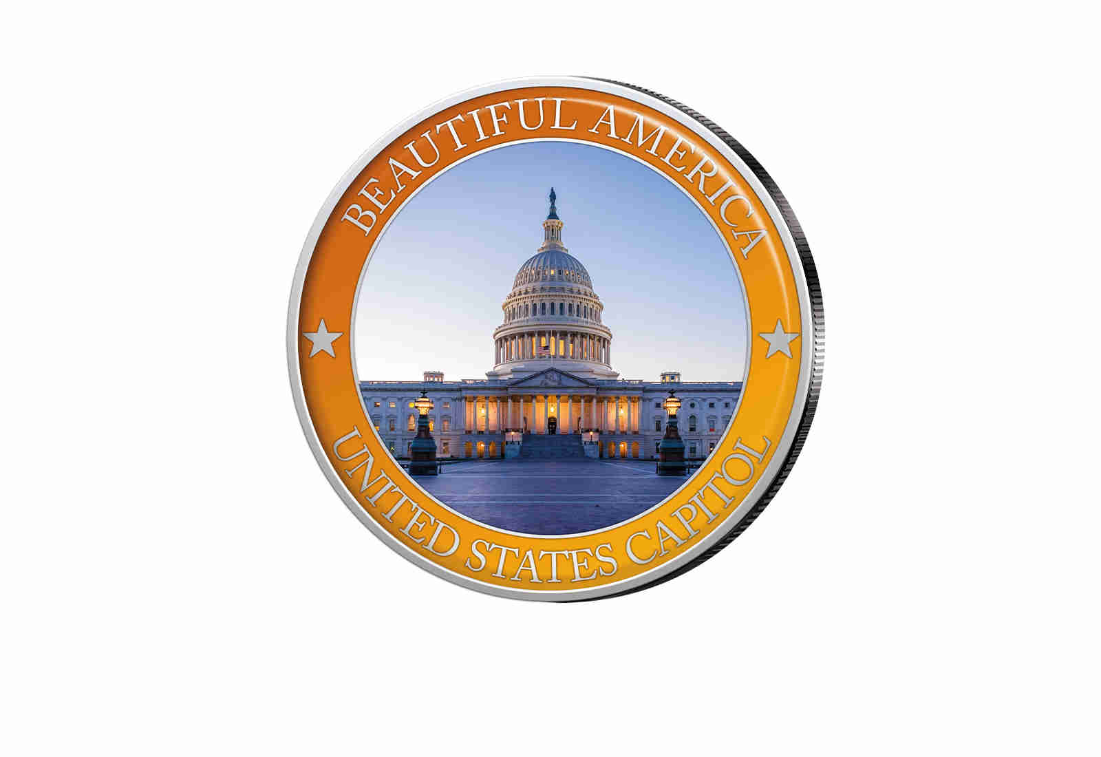 1/2 Dollar United States Capitol - Serie Beautiful America mit Farbapplikation