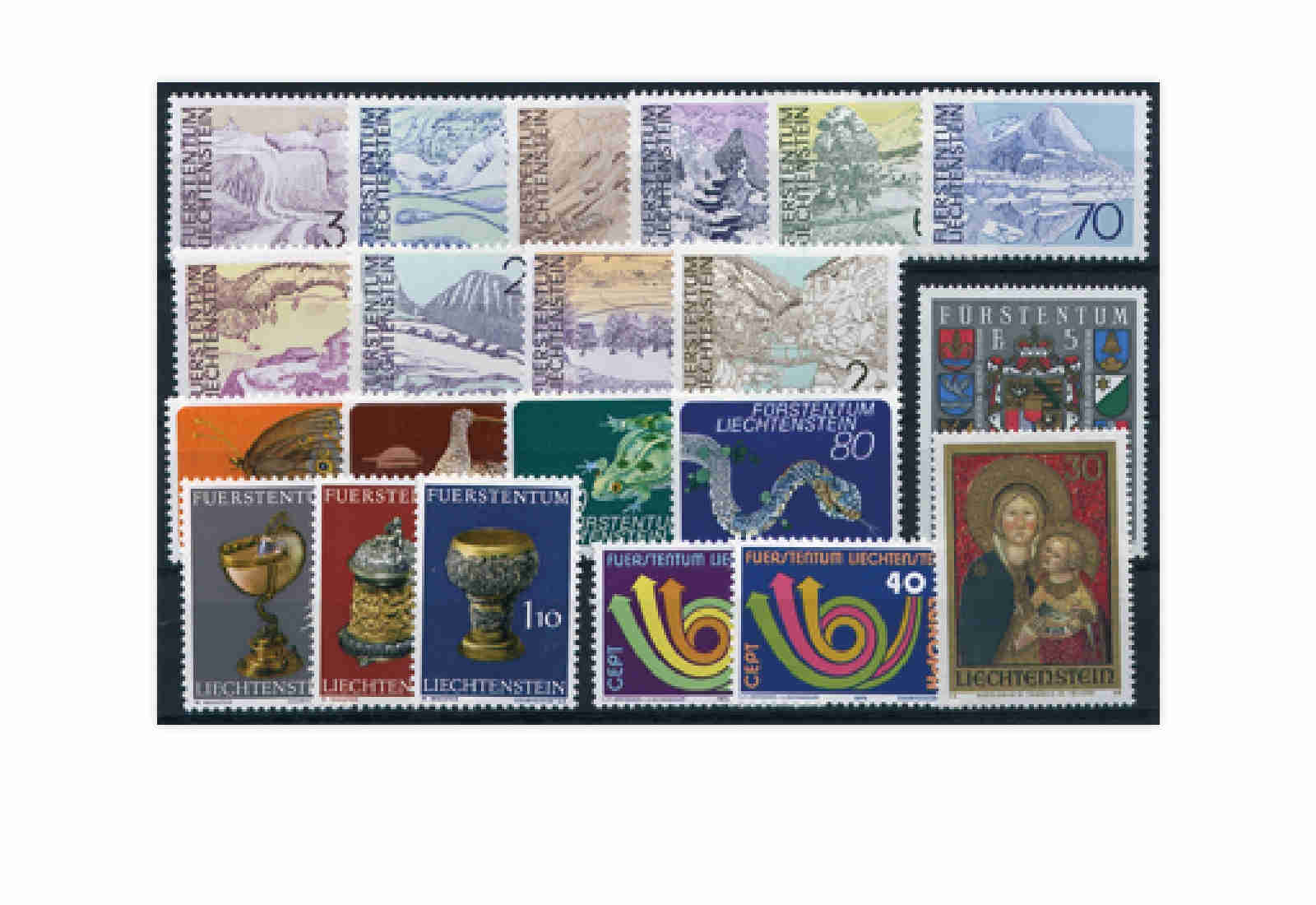 Liechtenstein Jahrgang 1973 postfrisch