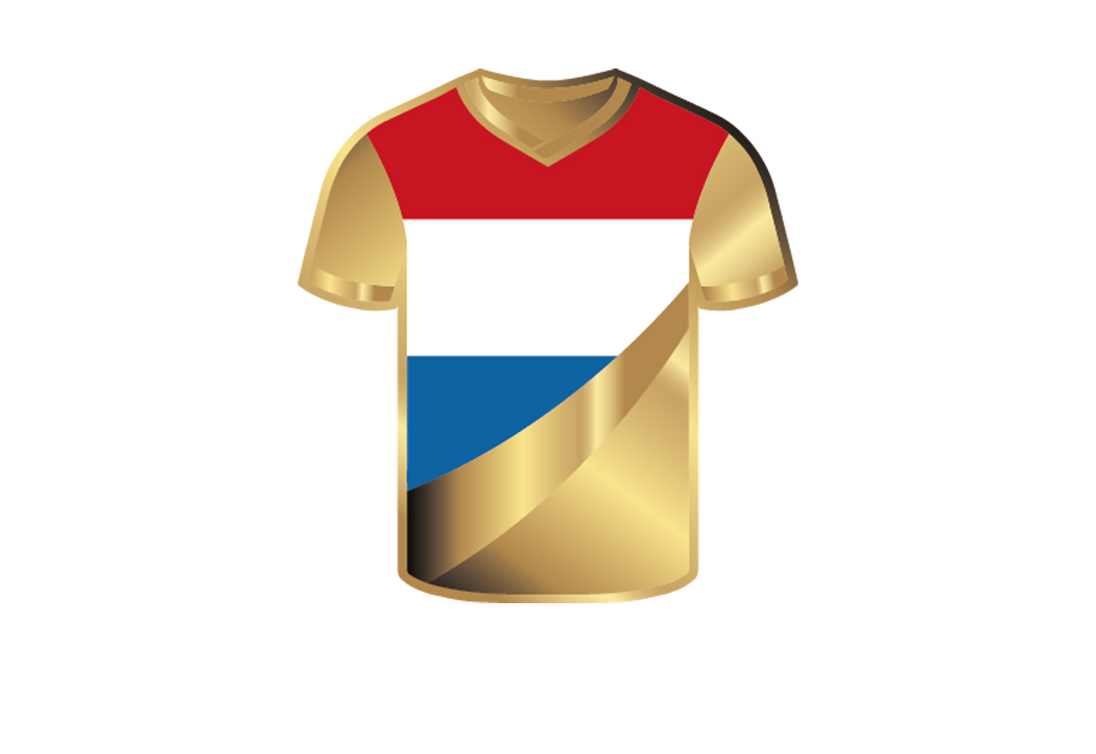 Goldmünze Motiv "Trikot Niederlande" 999/1000 Gold im Geschenketui