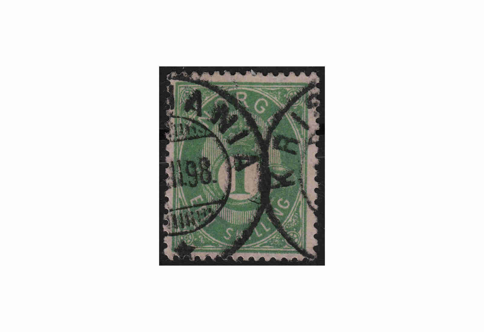 Norwegen Freimarke: Posthorn 1872 NOR Michel Nr. 16c gestempelt
