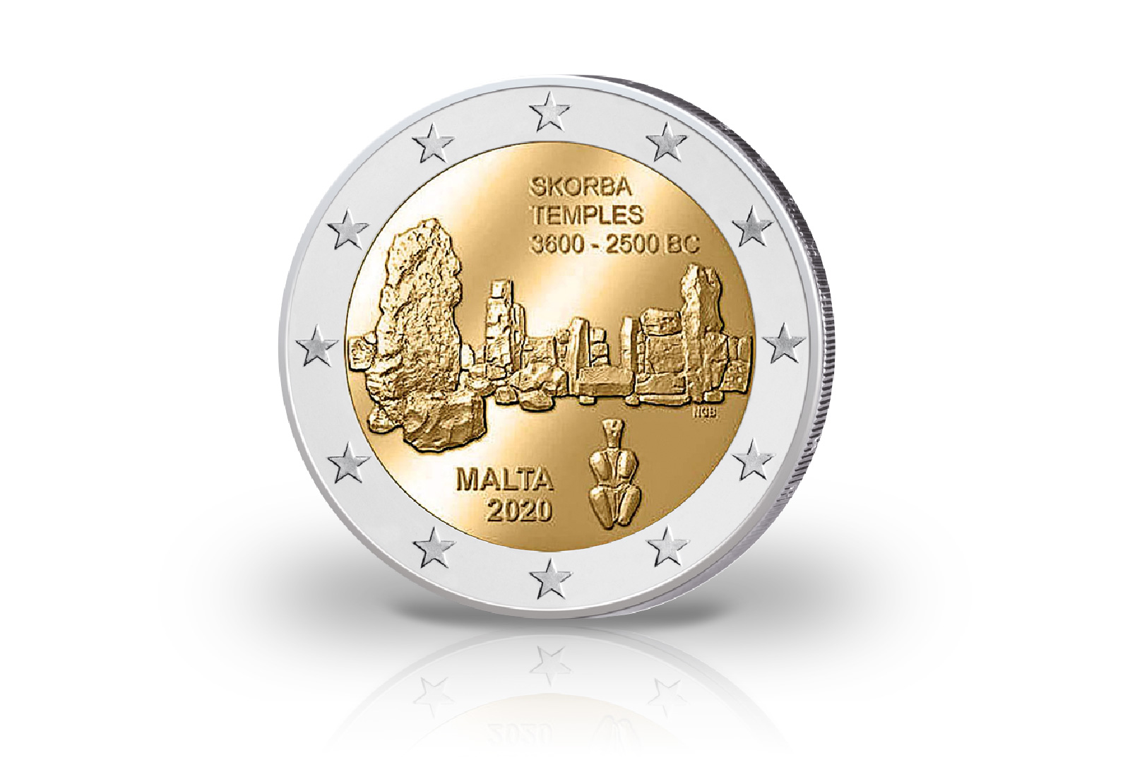 2 Euro 2020 Malta Tempel von Skorba