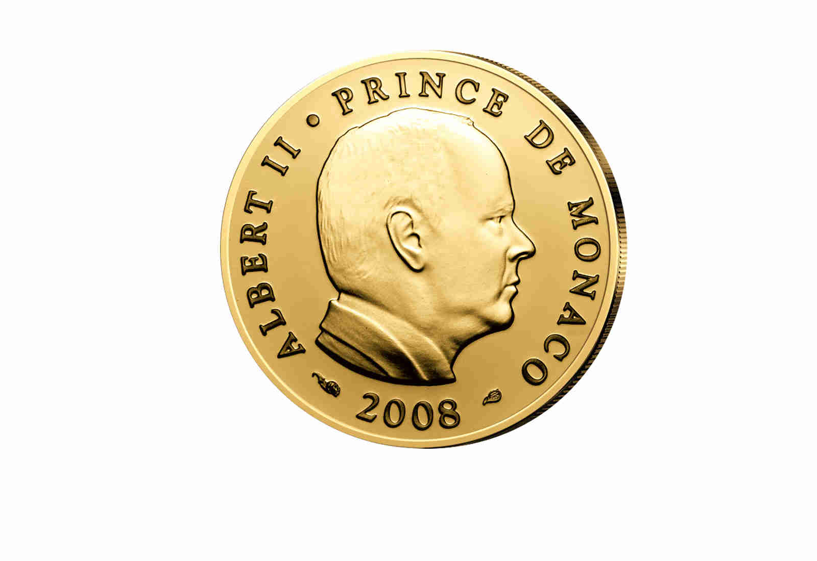 20 Euro Gold 2008 Monaco Albert II im Etui PP