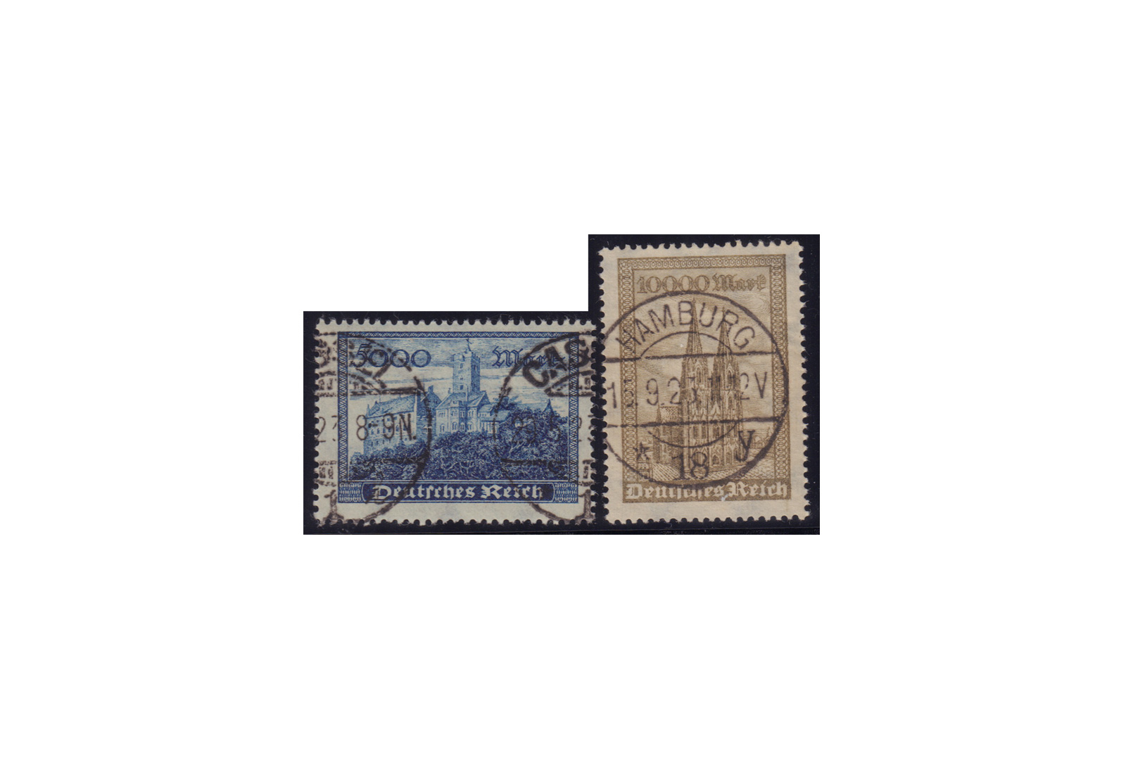 Deutsches Reich Mi.Nr. 261 262 gestempelt