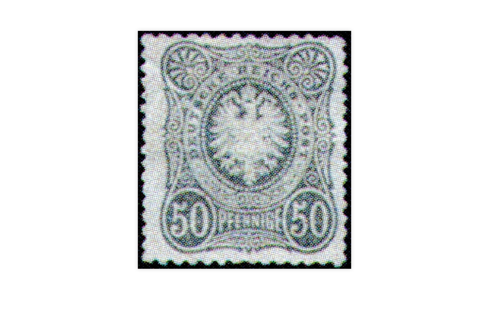 Freimarke Deutsches Kaiserreich Reichsadler 1877 Michel-Nr. 38 Falz