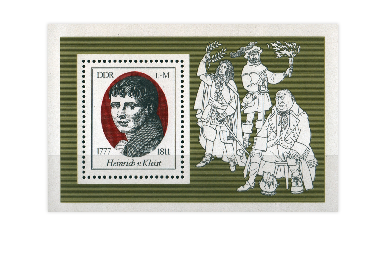 DDR Block 51 200. Geburtstag Heinrich Kleist postfrisch