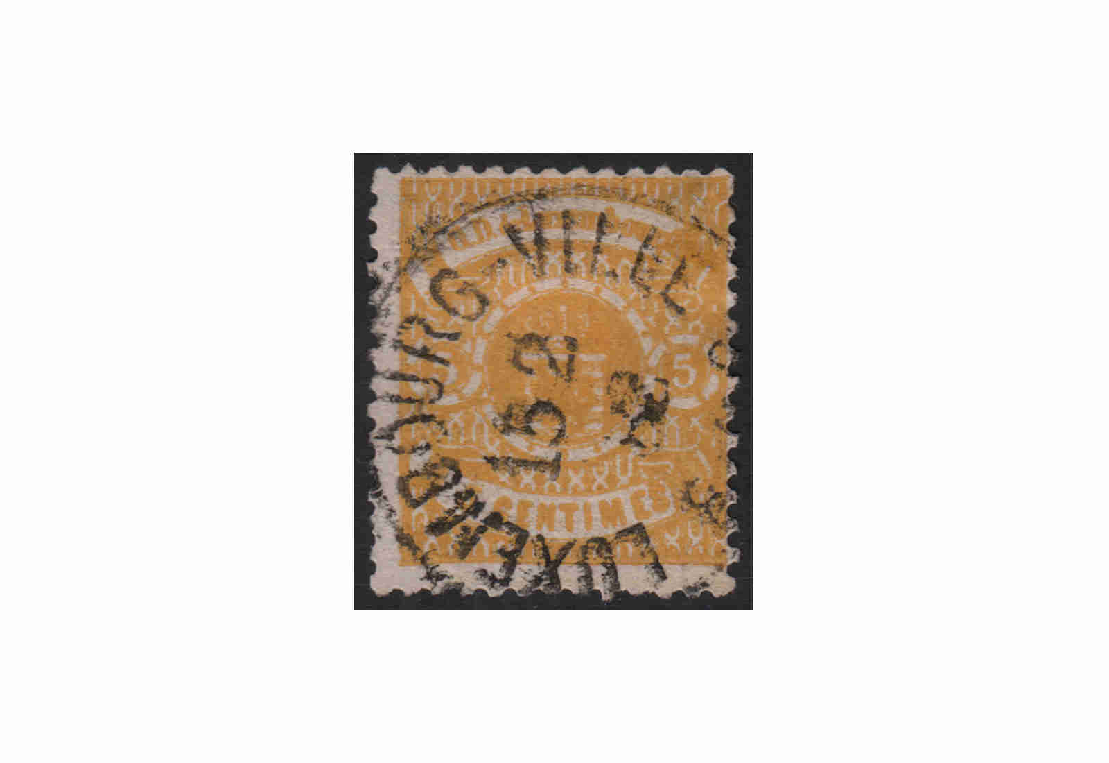 Luxemburg Staatswappen 1875/1879 Michel-Nr. 30 gestempelt