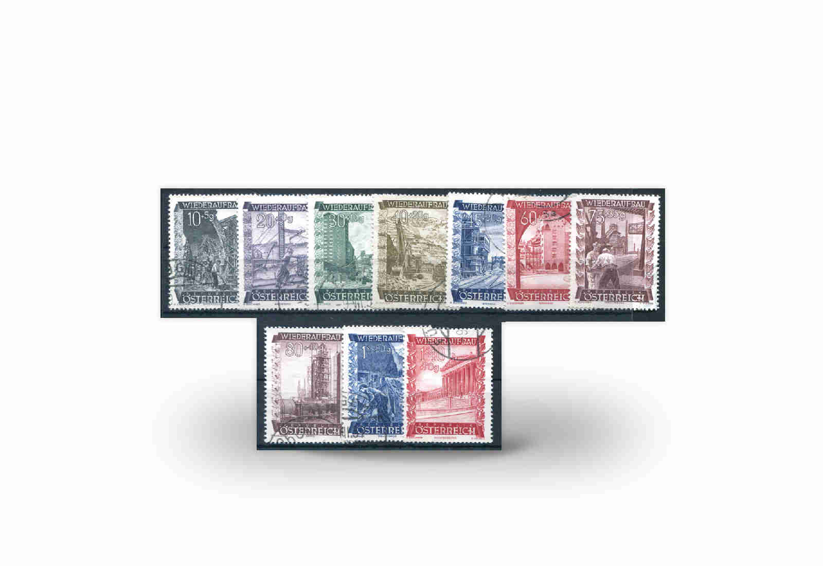 Österreich Wiederaufbau Michel Nr. 858/67 gest.