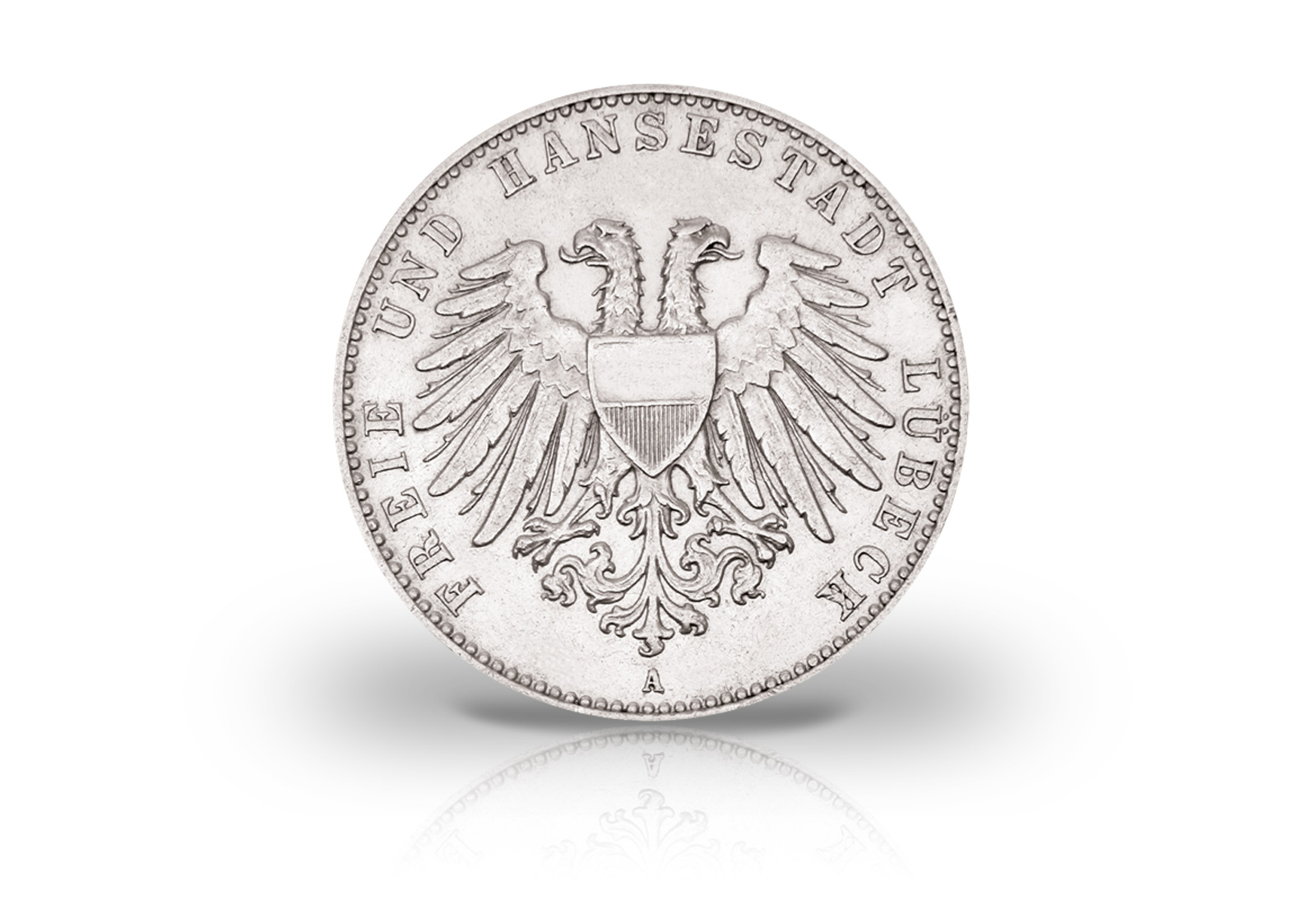 2 Mark 1901 Deutsches Kaiserreich Lübeck Wappen Jaeger-Nr. 80