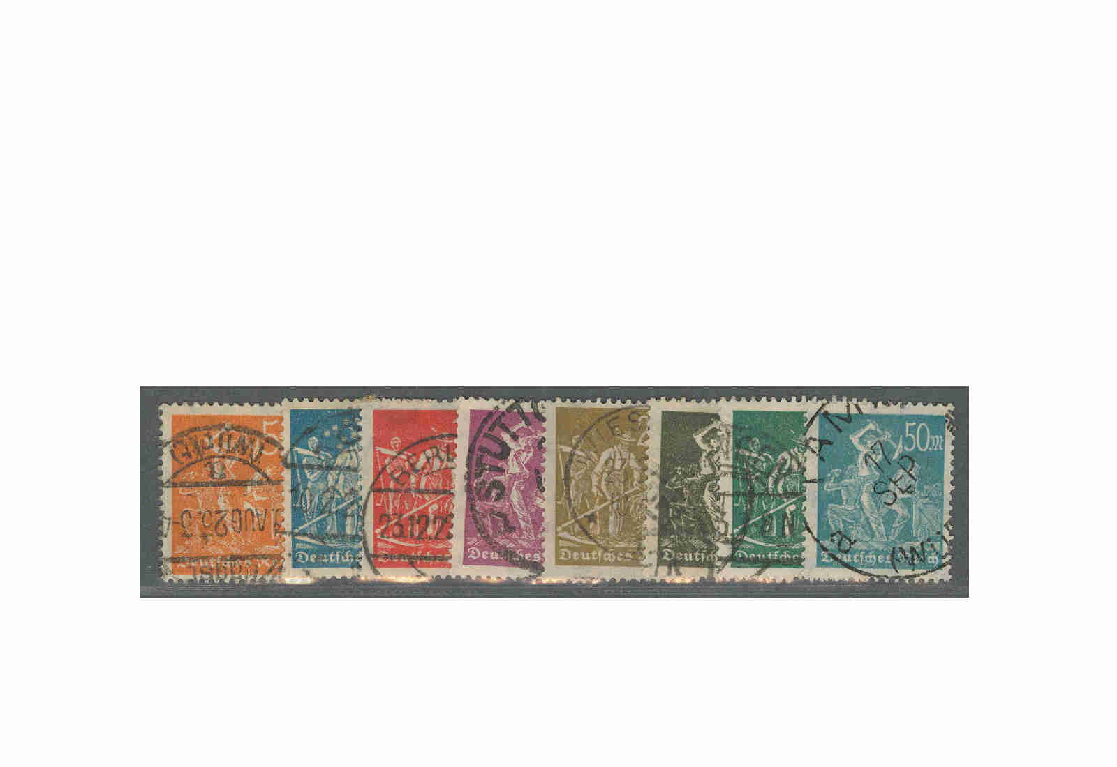 Deutsches Reich Mi.Nr. 238/245 gestempelt