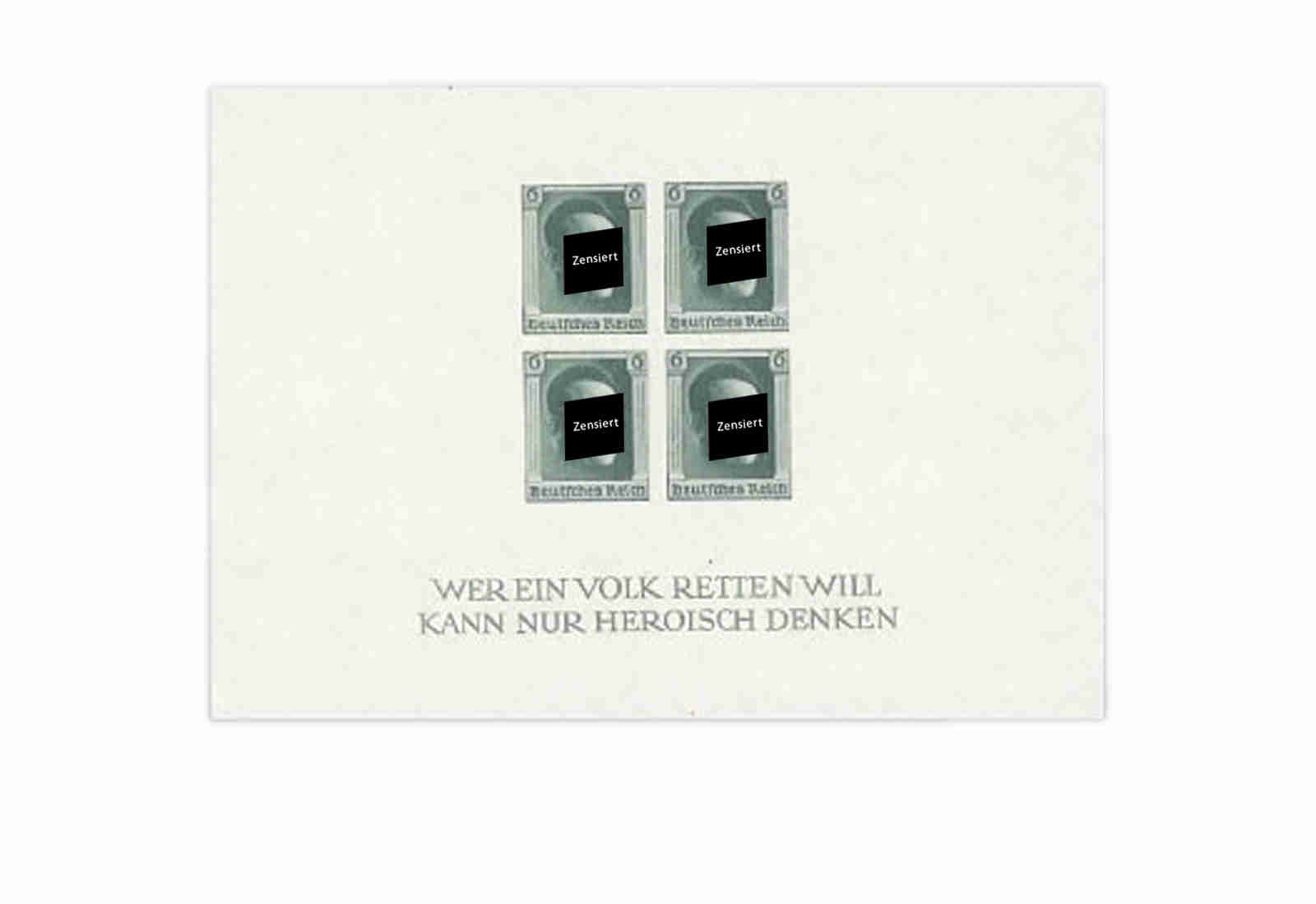 Deutsches Reich Block 9 mit Falz