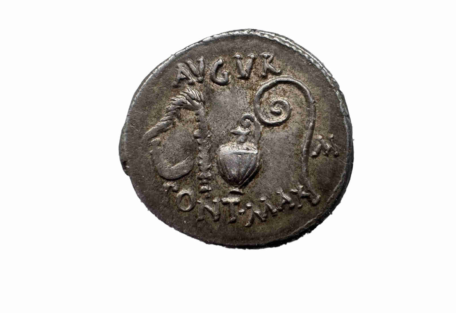 Silberdenar 46 v. Chr. Sizilien Julius Caesar