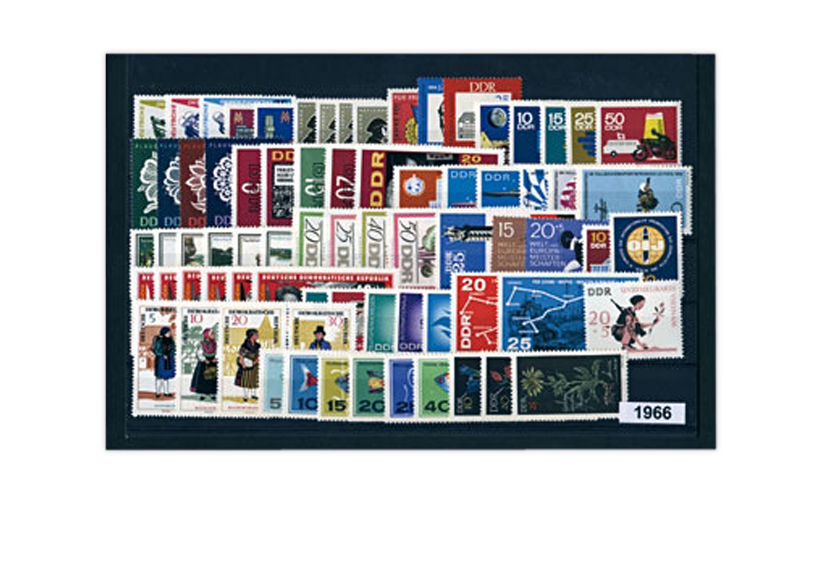 DDR Jahrgang 1966 gestempelt