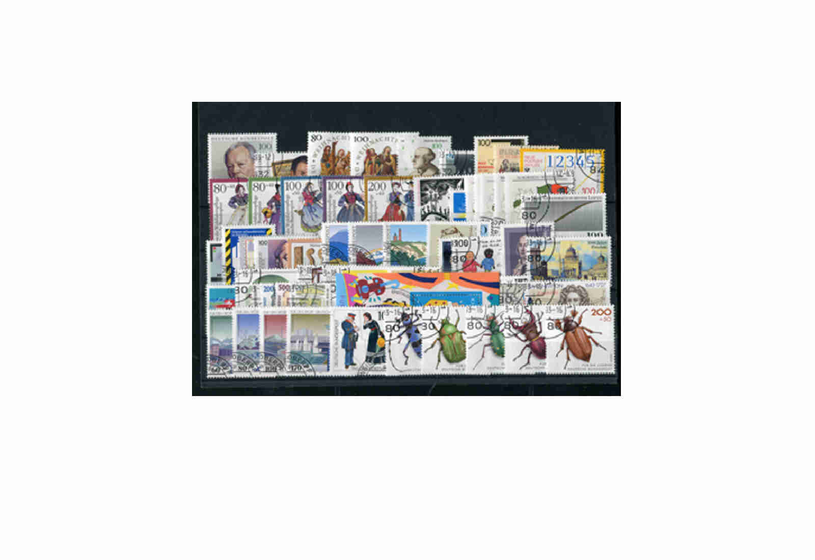 Briefmarken BRD Jahrgangssatz 1993 Michel-Nr. 1645-1708 gestempelt