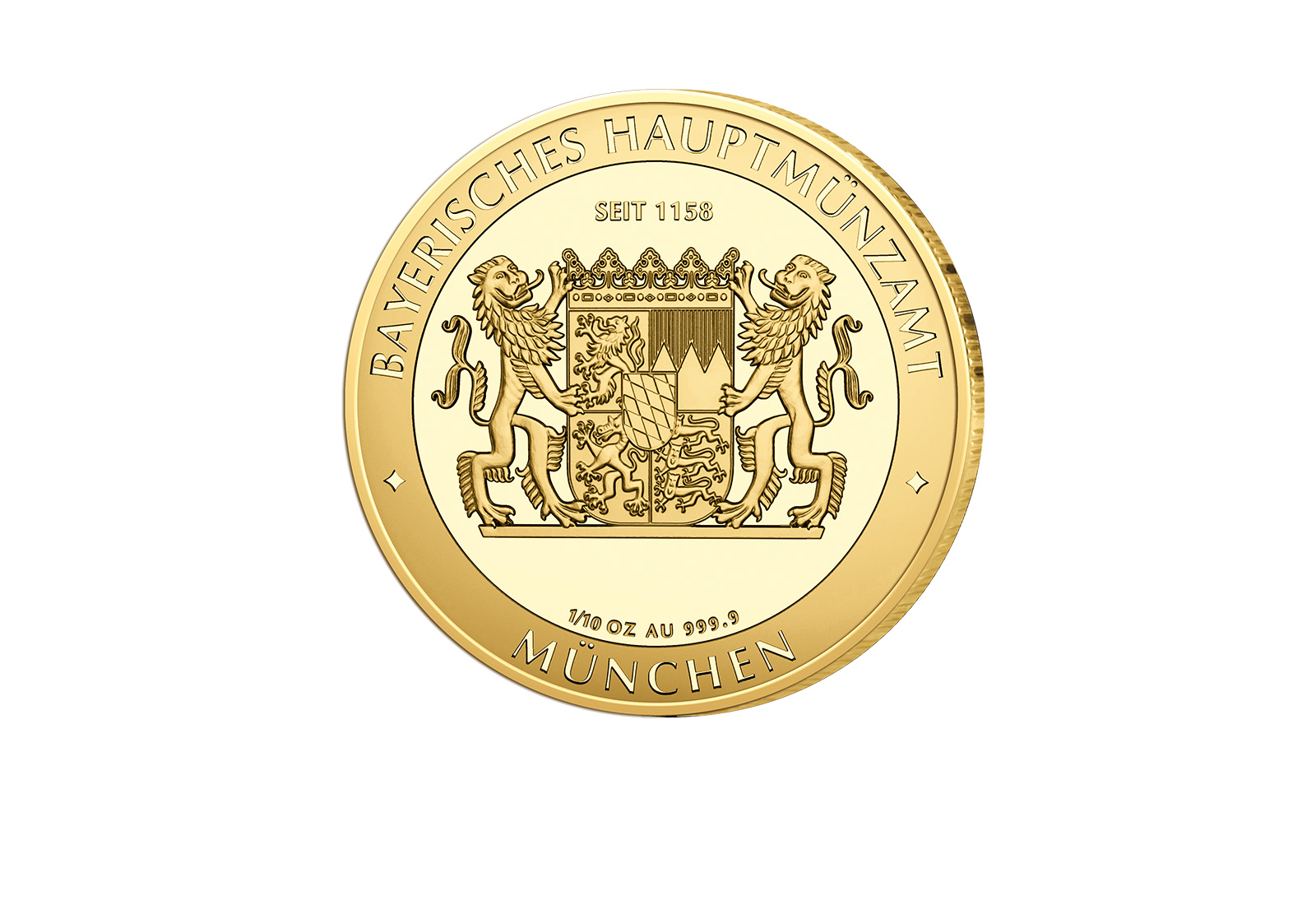 10 Bayern-Thaler 1/10 oz Goldmünze 2025 Neuschwanstein st