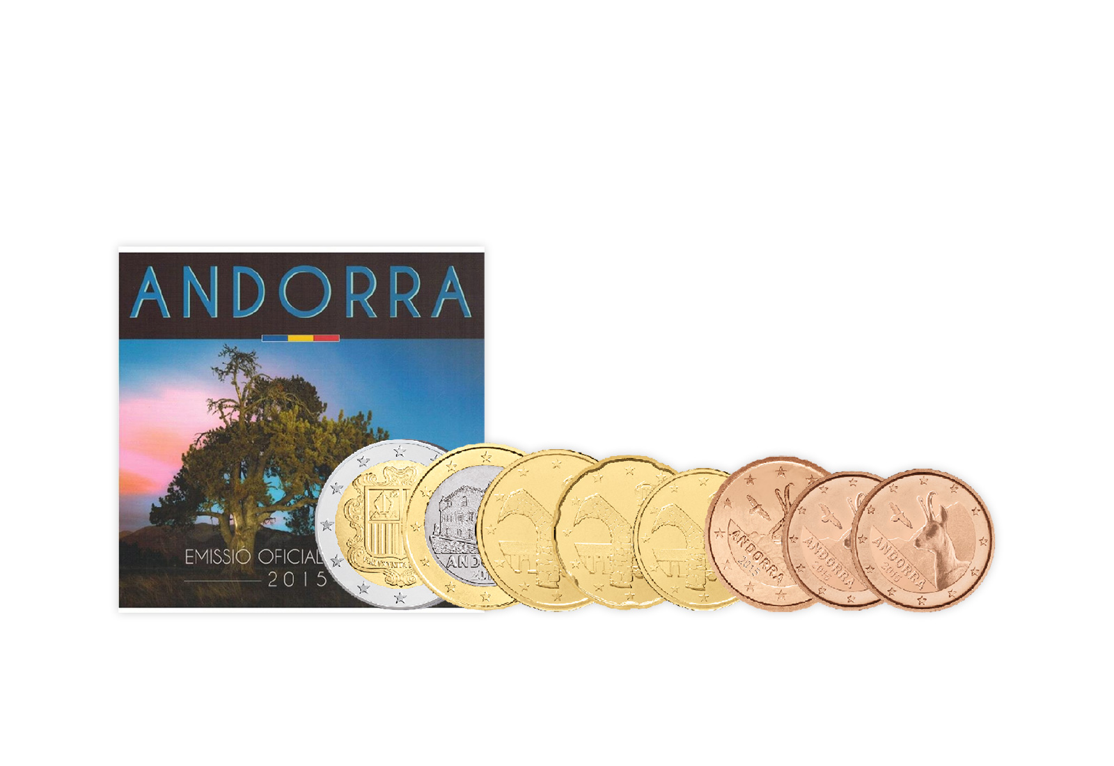 Kursmünzensatz 2015 Andorra st