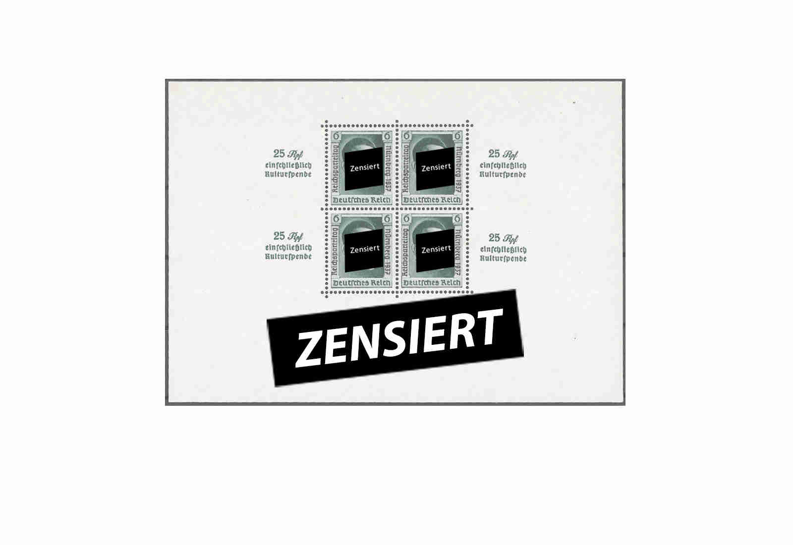 Deutsches Reich Block 11 postfrisch - Reichsparteitag 1937