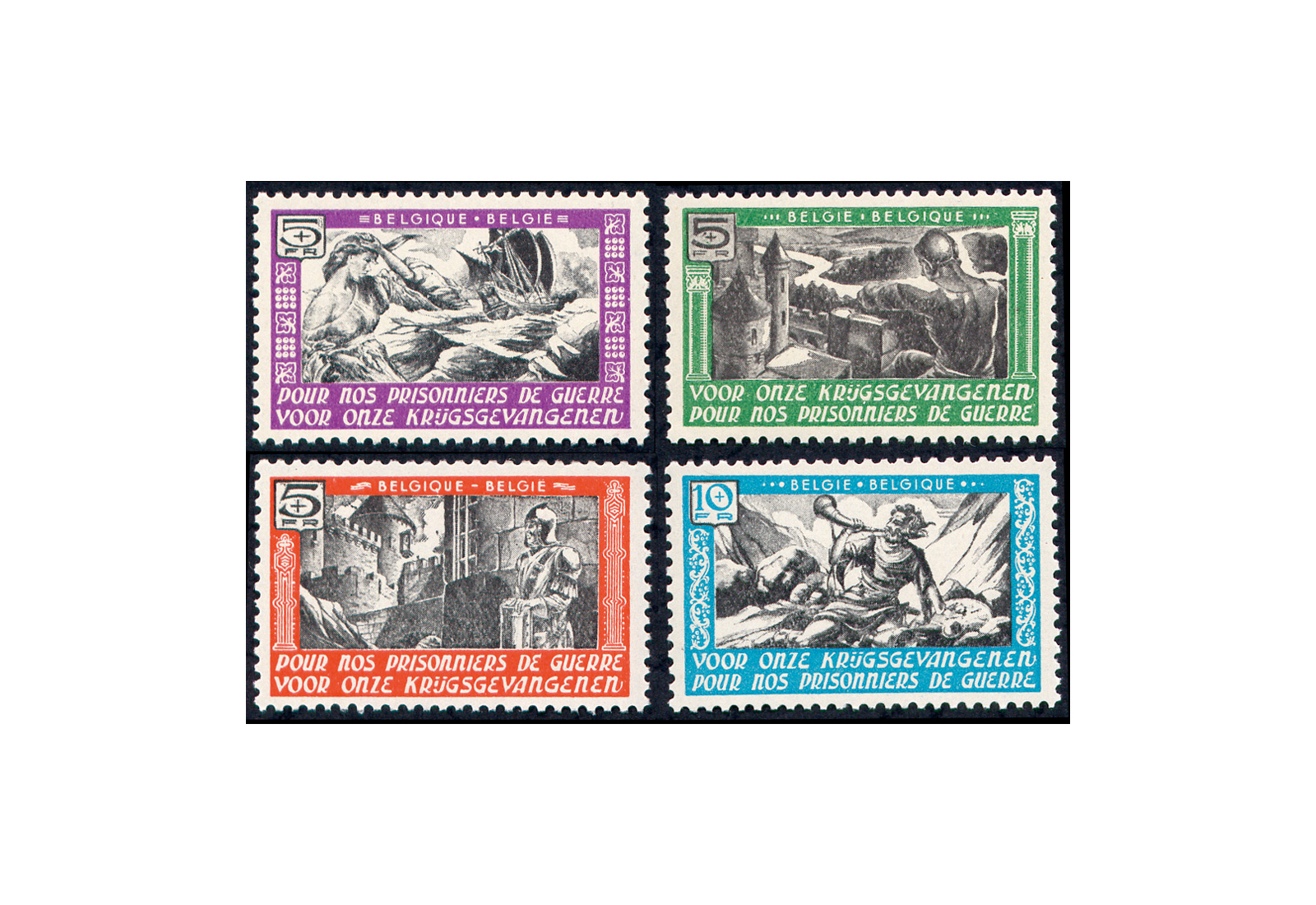 Deutsche Besetzung: Belgien/Flämische Legion Michel Nr. XXI-XXIV postfrisch