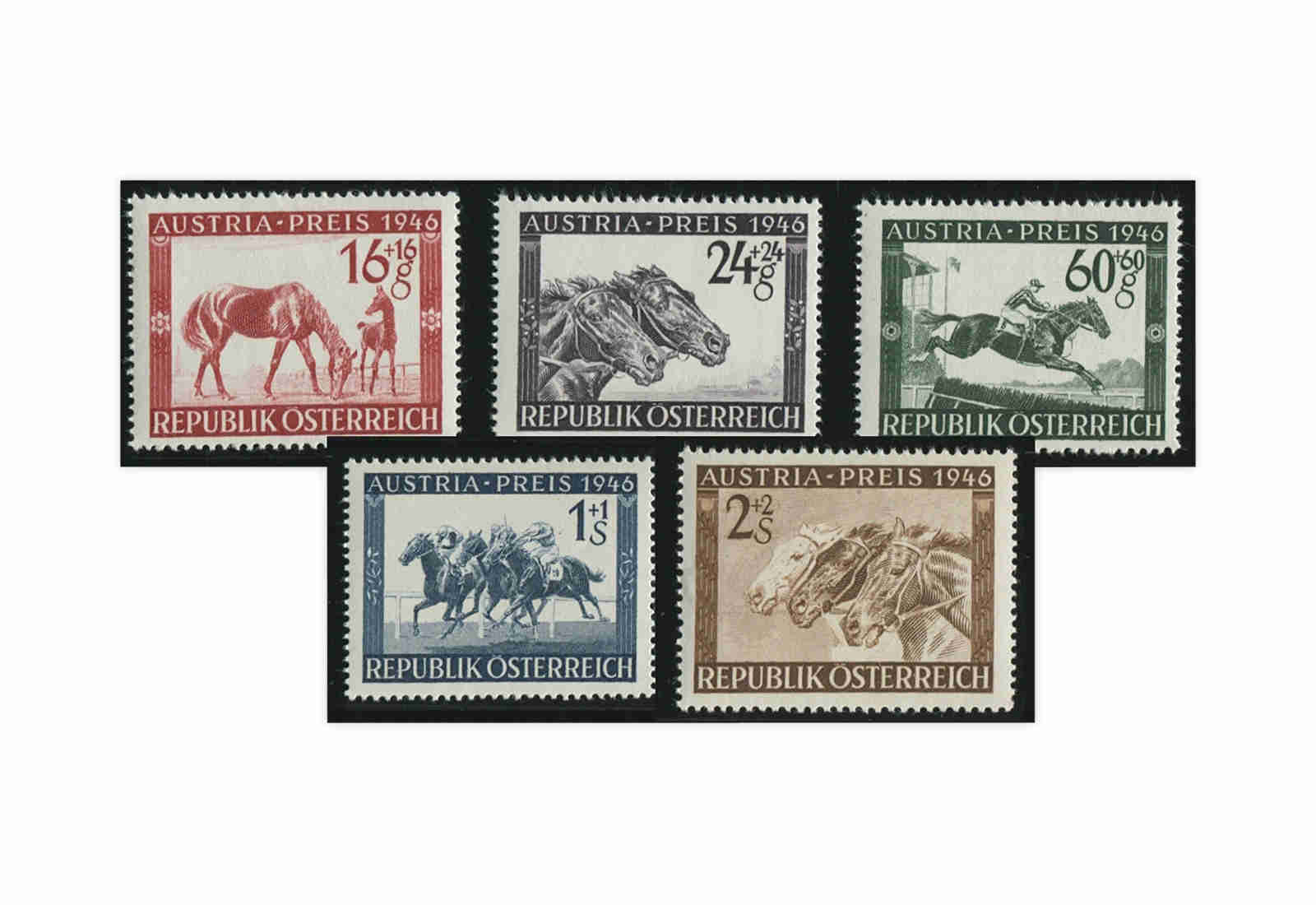 2. Republik Österreich Mi.Nr. 785/789 postfrisch