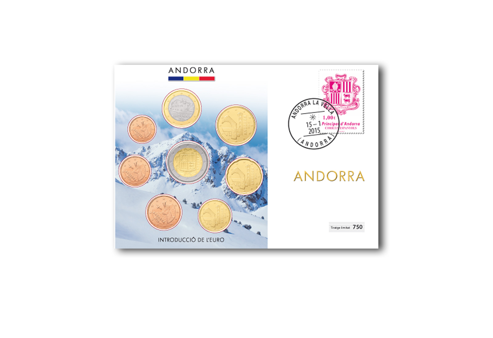 Eurosatz 2014 Andorra im Numisbrief