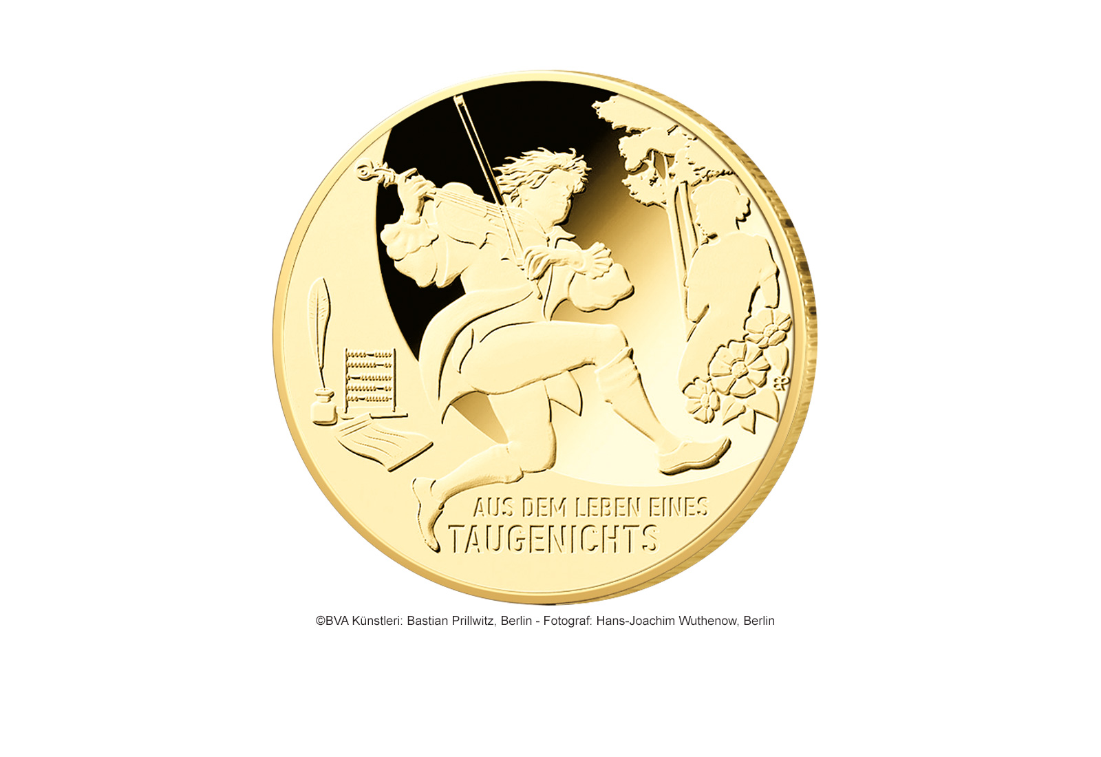 100 Euro Goldmünze 2025 Deutschland Aus dem Leben eines Taugenichts (Prägstätte J)