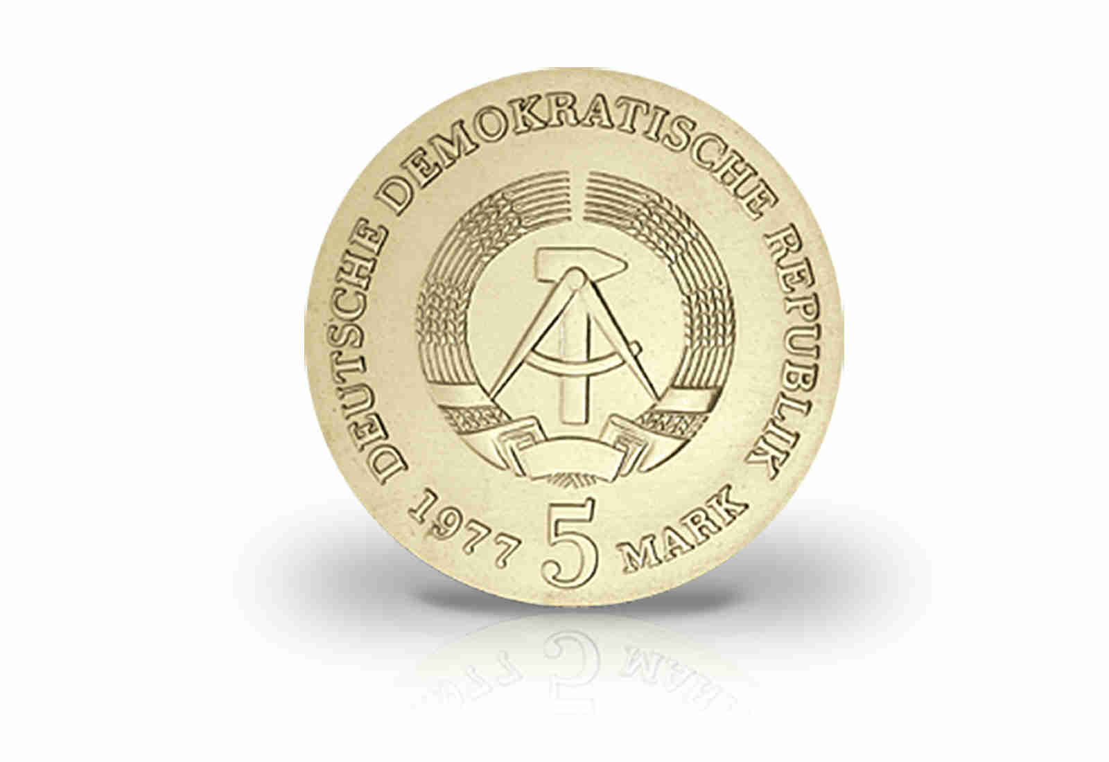 5 Mark Gedenkmünze 1977 DDR Friedrich Ludwig Jahn Jaeger-Nr. 1564