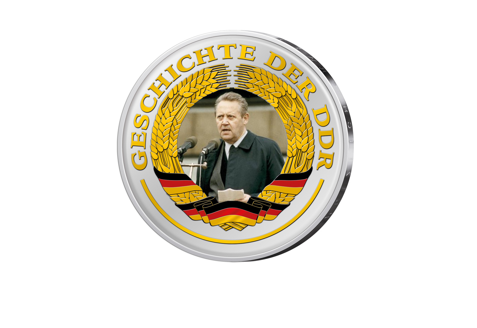 5 Ost-Mark mit Farbapplikation Günter Schabowski