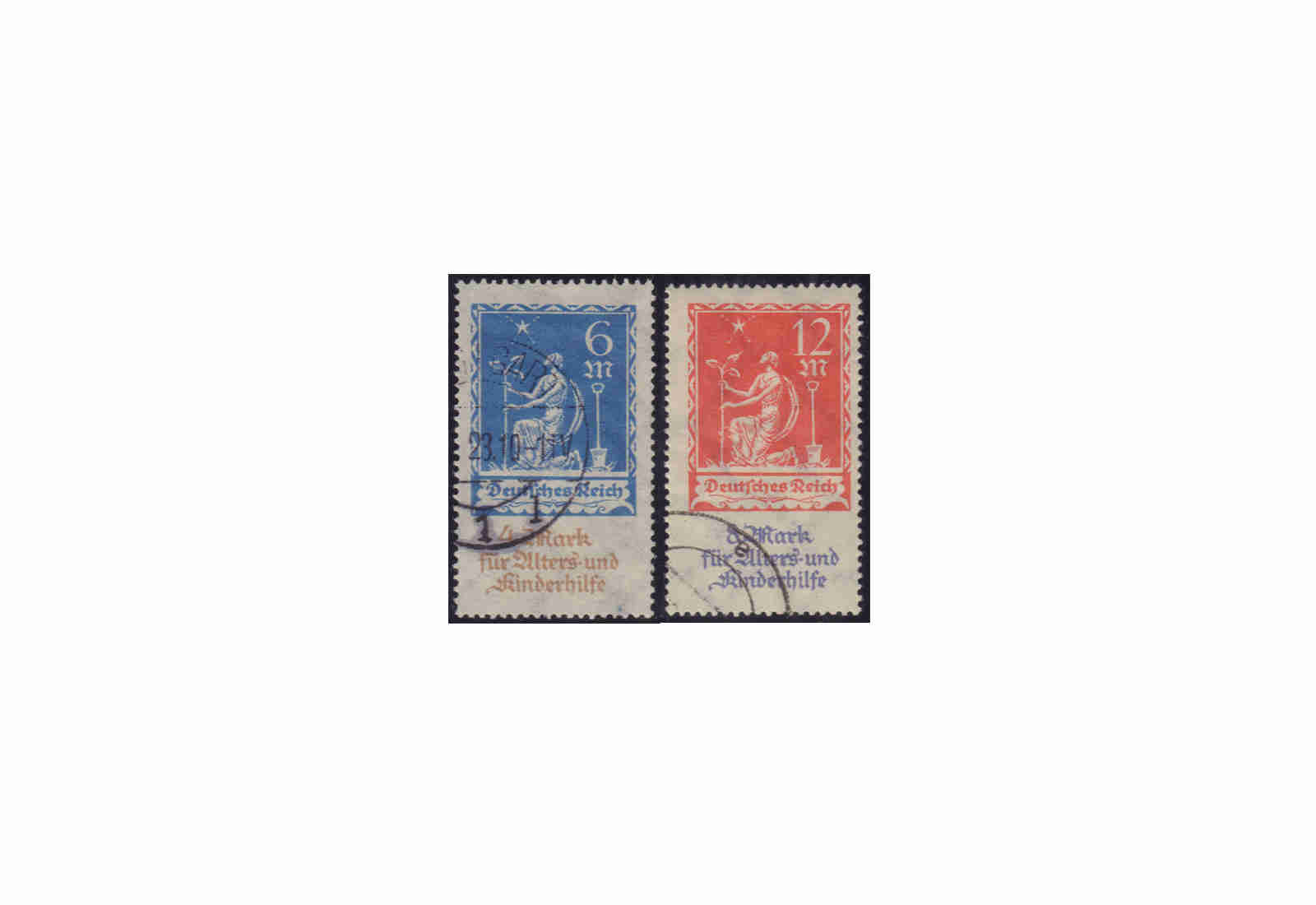Deutsches Reich Mi.Nr. 233/234 gestempelt