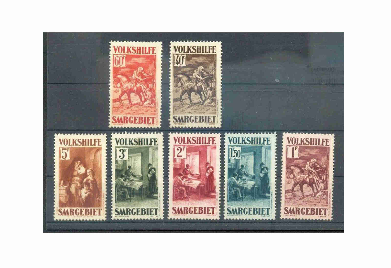 Briefmarken Saar 151/157 gest.
