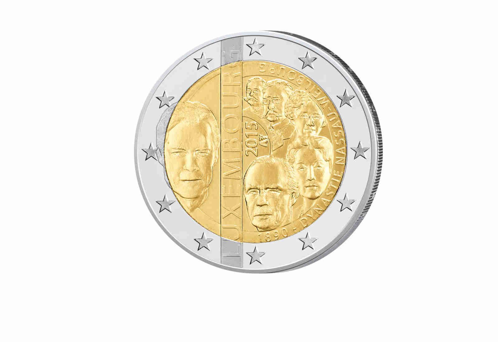 2 Euro 2015 Luxemburg 125. Jahrestag der Dynastie Nassau - Weilburg