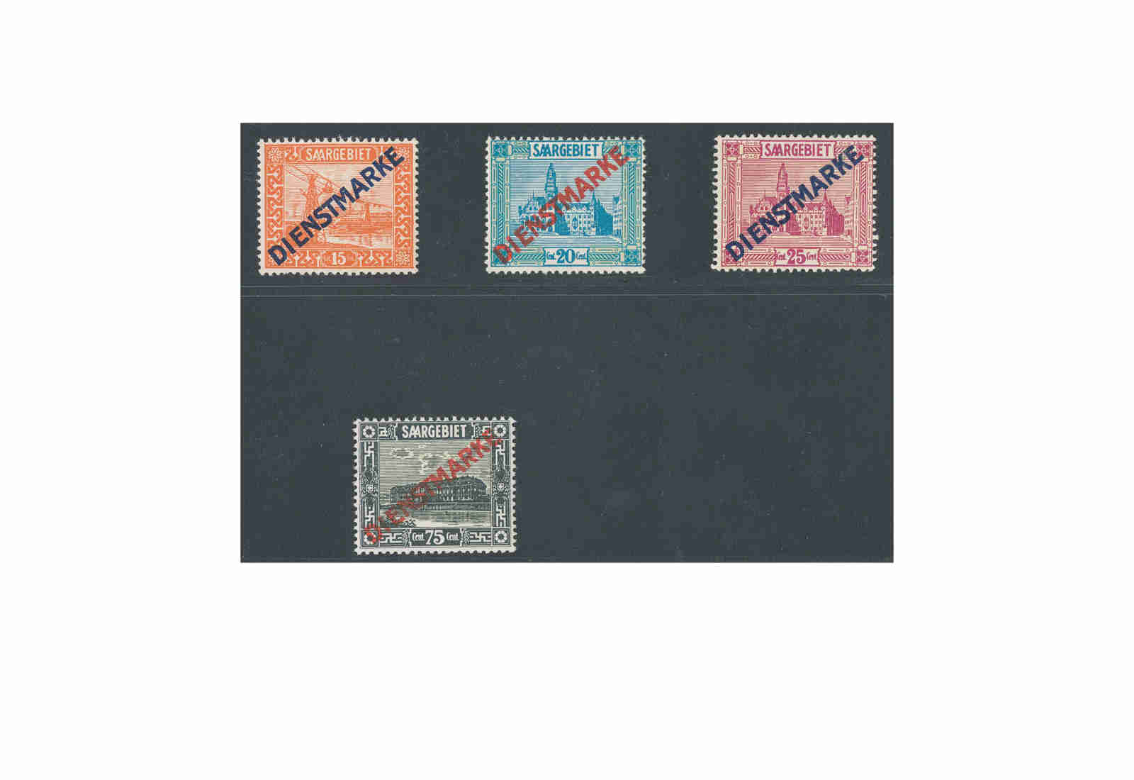 Saar MiNr.: D 12 I - 15 I **