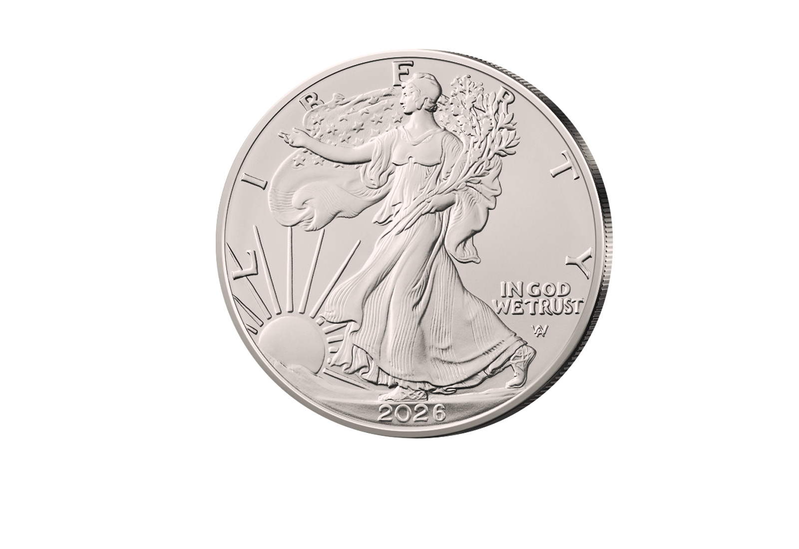 American Eagle 2026 USA - 1 oz Silbermünze mit Palladium veredelt
