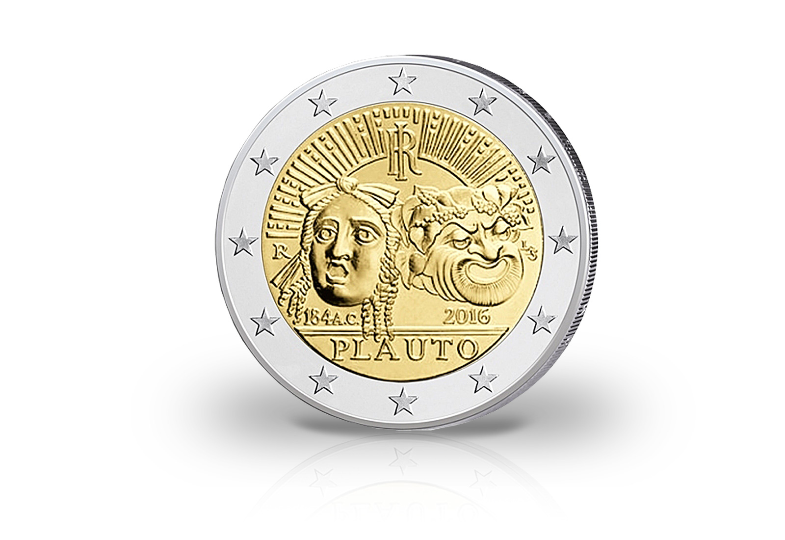 2 Euro 2016 Italien 2.200 Todestag Titus Plautus