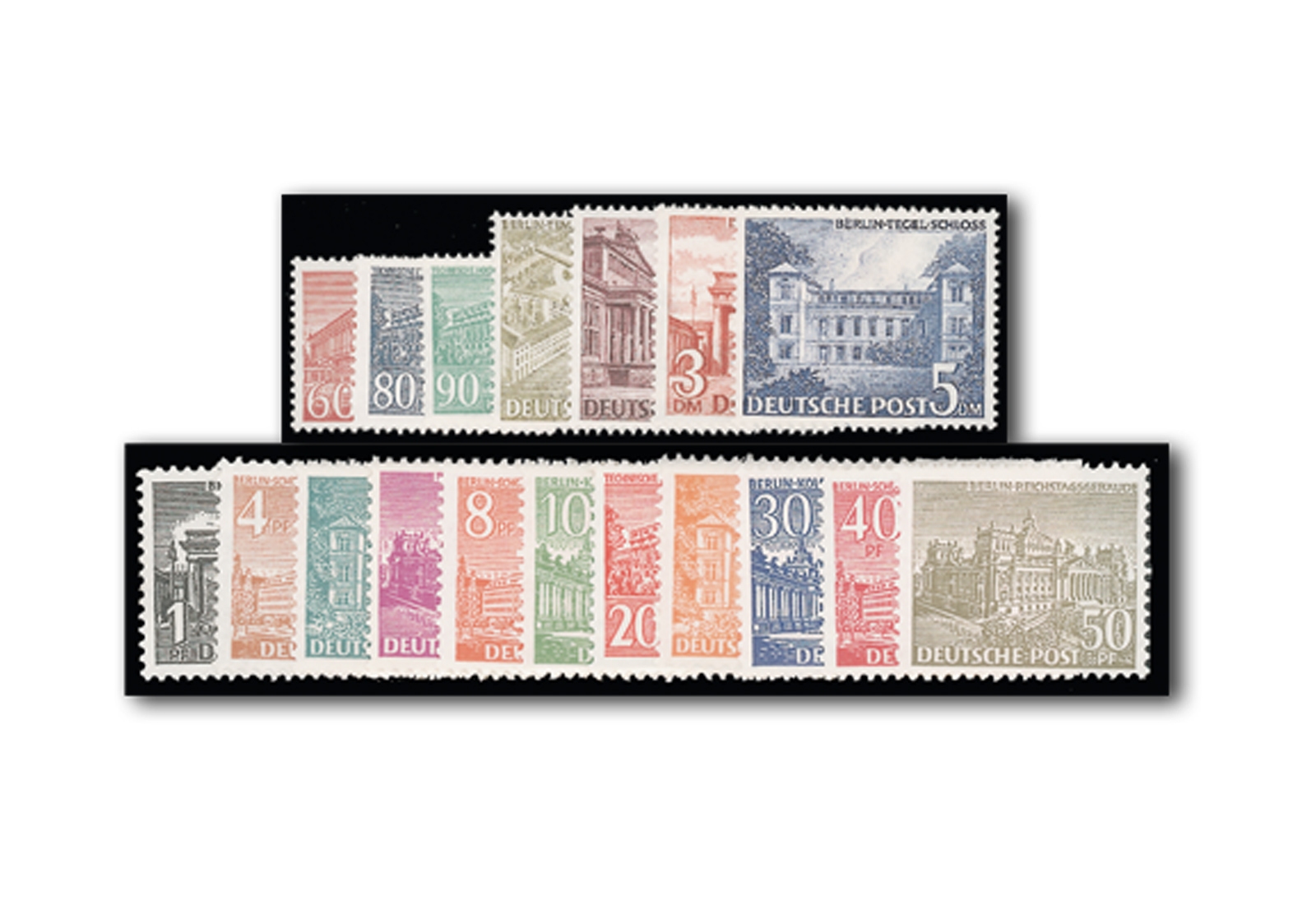 Berlin Frühausgaben Mi.Nr. 42/60 postfrisch
