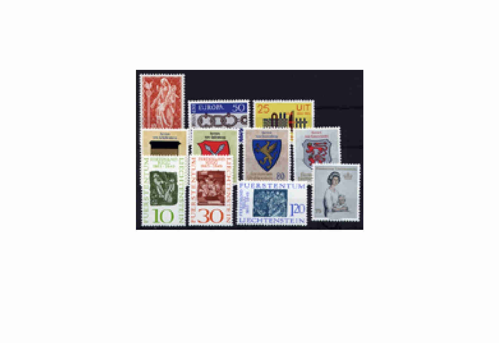 Liechtenstein Jahrgang 1965 gestempelt
