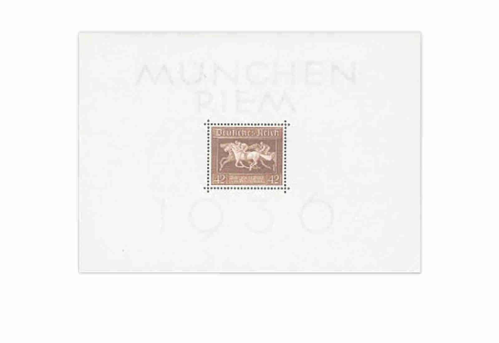 Briefmarken Deutsches Reich Braunes Band 1936 Block 4 postfrisch