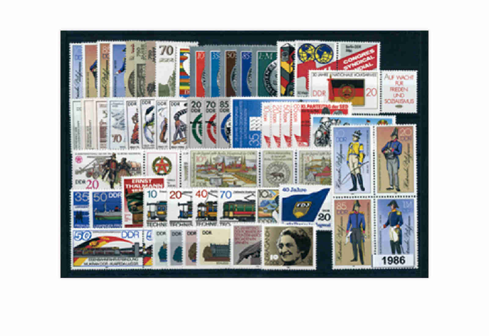 DDR Jahrgang 1986 gestempelt