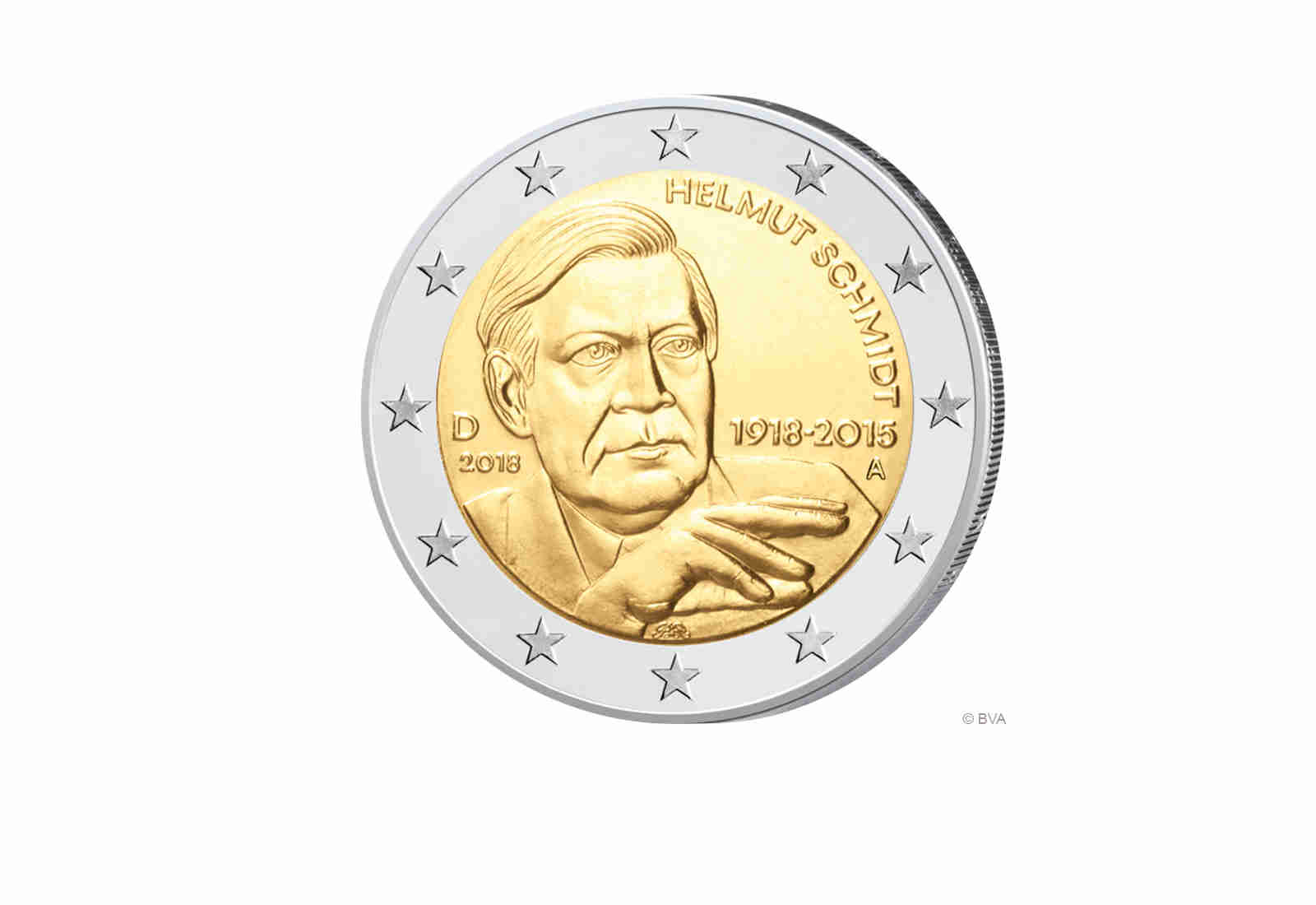 2 Euro 2018 Deutschland Helmut Schmidt Prägestätte unserer Wahl