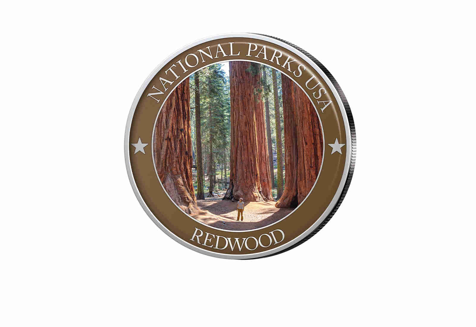 1/2 Dollar USA Redwood Serie National Parks USA mit Farbapplikation