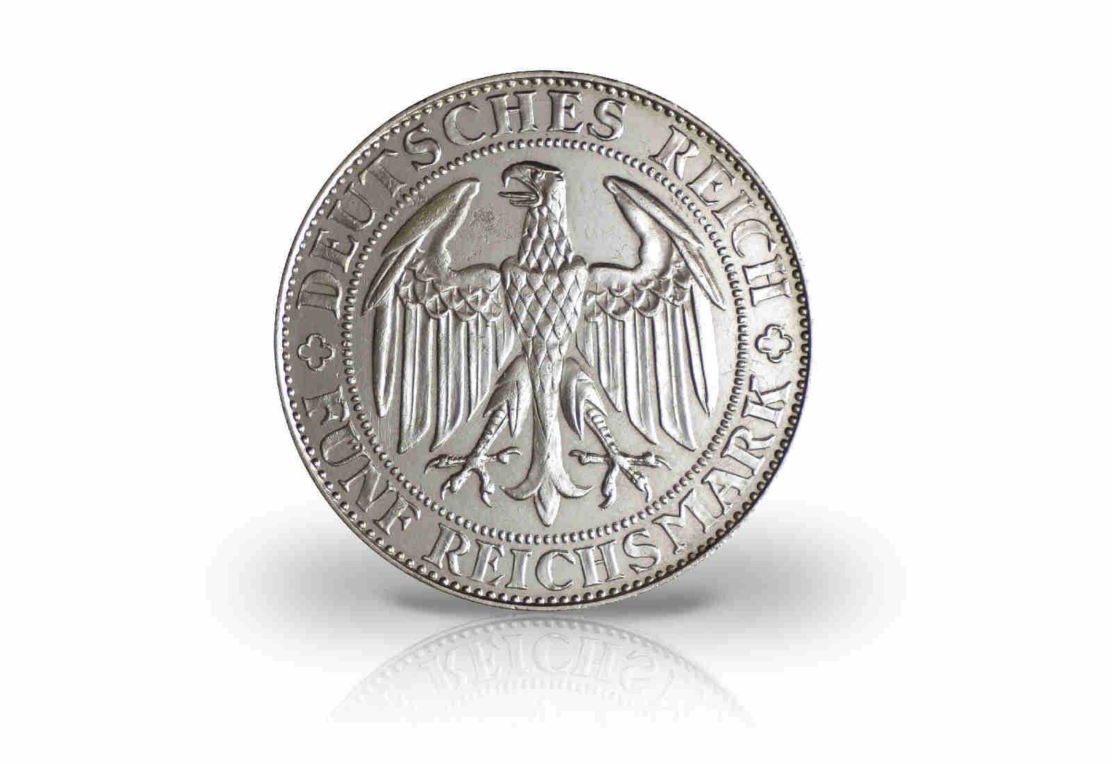 5 Reichsmark Silbermünze 1929 Weimarer Republik 1000 Jahre Burg Meißen Jaeger-Nr. 339