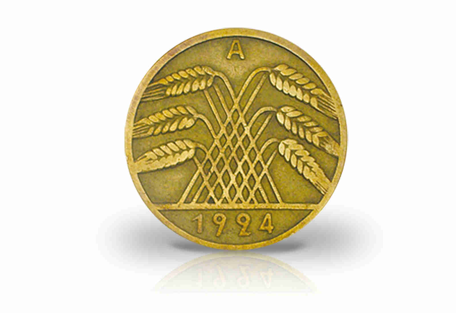 Weimarer Republik 10 Pfennig 1923-1924 Rentenpfennig J. 309